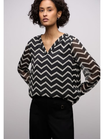 Street One Blouse wit/zwart