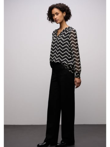 Street One Blouse wit/zwart