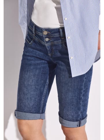 Street One Jeans-Bermudas in Dunkelblau