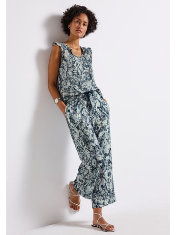 Street One Broek petrol/lichtgroen