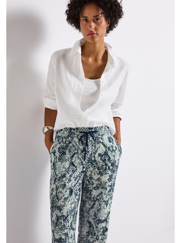 Street One Broek petrol/lichtgroen