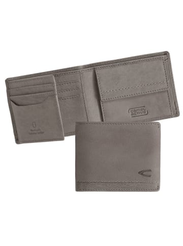 Camel Active Leren portemonnee "Nimbus" grijs - (B)11 x (H)8,5 x (D)2 cm