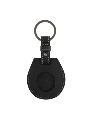 Camel Active Leren sleutelhanger "Field" zwart - (B)5 x (H)10 x (D)2 cm