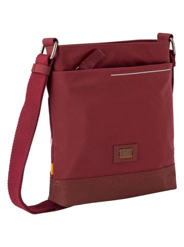 Camel Active Umhängetasche "City" in Dunkelrot - (B)22 x (H)22 x (T)4,5 cm