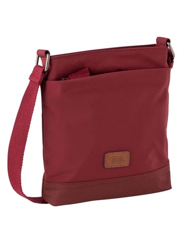 Camel Active Umhängetasche "City" in Dunkelrot - (B)22 x (H)22 x (T)4,5 cm