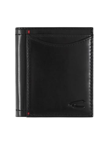 Camel Active Skórzane etui "Salamanca" w kolorze czarnym na karty - 9 x 10 x 1 cm