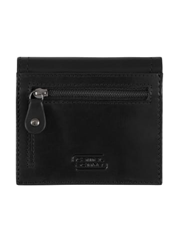 Camel Active Skórzane etui "Salamanca" w kolorze czarnym na karty - 9 x 10 x 1 cm