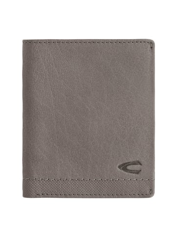 Camel Active Leder-Geldbörse "Nimbus" in Grau - (B)10 x (H)12 x (T)2 cm