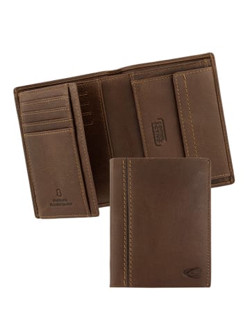 Camel Active Leren portemonnee "Bilbao" bruin - (B)10 x (H)12,7 x (D)1,5 cm