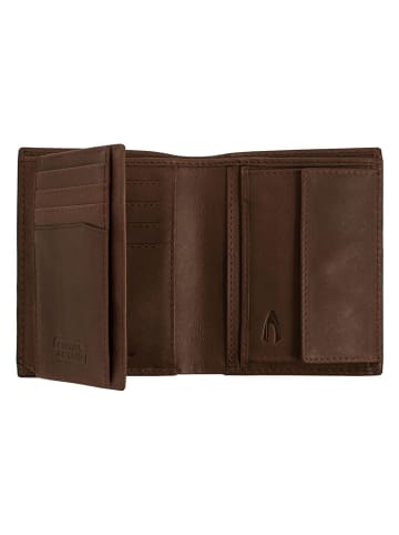 Camel Active Skórzany portfel "Thai" w kolorze jasnobrązowym - 9,5 x 12,5 x 2 cm