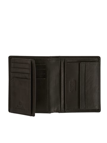 Camel Active Skórzany portfel "Dust" w kolorze czarnym - 10 x 12 x 2 cm