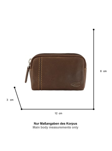 Camel Active Leren sleuteletui "Bilbao" cognackleurig - (B)12 x (H)8 x (D)3 cm