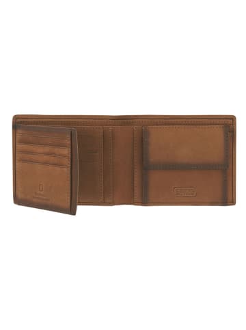 Camel Active Skórzany portfel "Cordoba" w kolorze jasnobrązowym - 10 x 12,7 x 1,5 cm