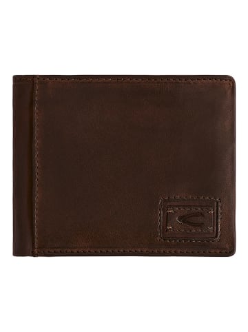 Camel Active Leren portemonnee "Dust" donkerbruin - (B)12 x (H)10 x (D)1,5 cm