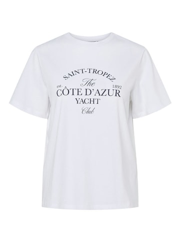 Pieces Shirt "Banda" in Weiß