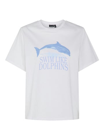 Pieces Shirt "Banda" in Weiß