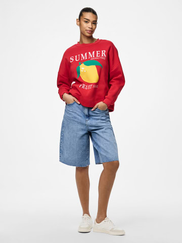 Pieces Sweatshirt "Maliah" in Rot