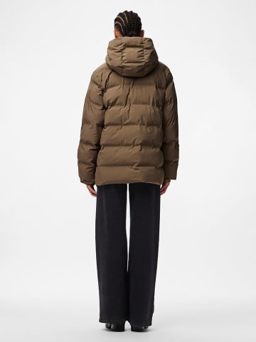 Pieces Winterjacke in Taupe