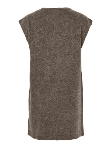 Pieces Strickkleid "Pcjiko" in Dunkelbraun