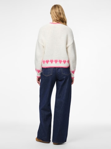 Pieces Pullover in Creme