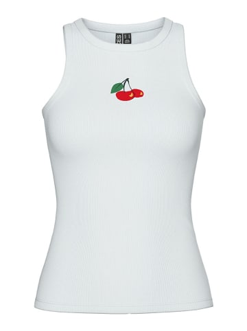 Pieces Top "May" in Weiß