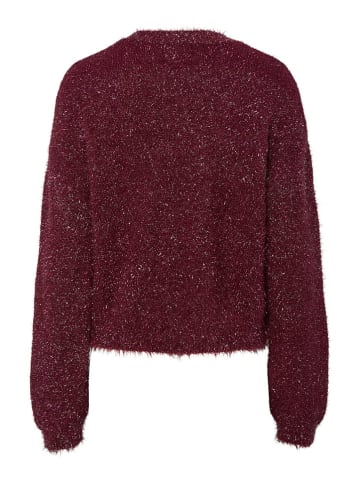 Pieces Pullover "Mie" in Bordeaux