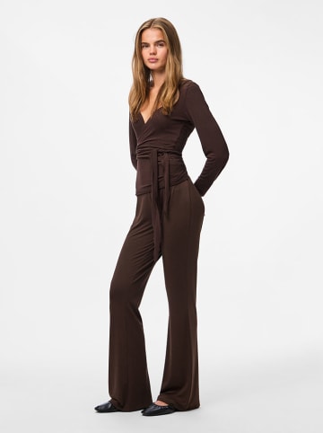 Pieces Hose "Pcroya" in Dunkelbraun