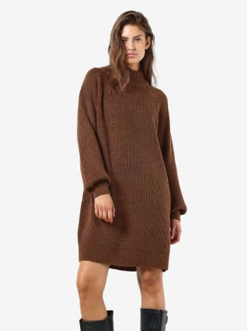 Noisy may Strickkleid in Hellbraun