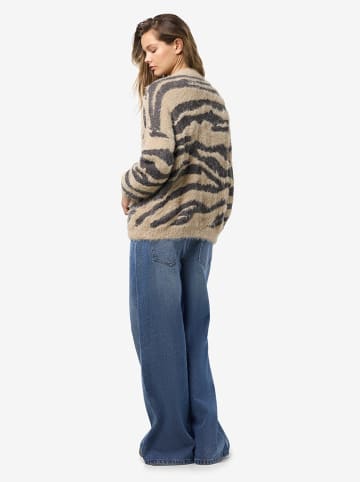 Noisy may Cardigan in Beige/ Schwarz