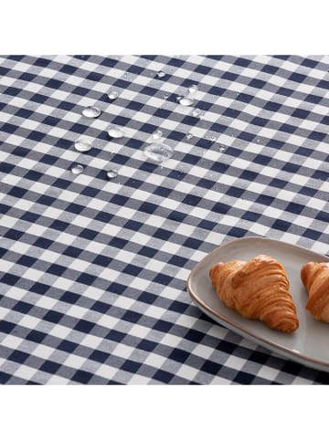 GAMUSI Obrus "Vichy" w kolorze granatowym