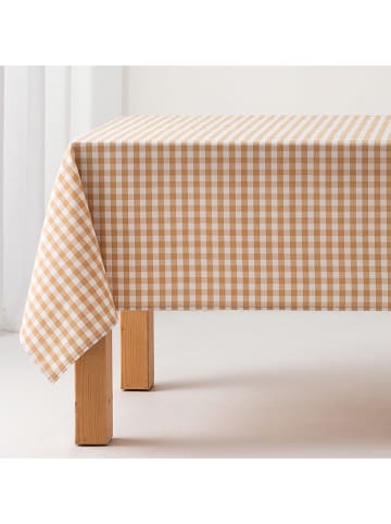 GAMUSI Tischdecke "Vichy" in Beige
