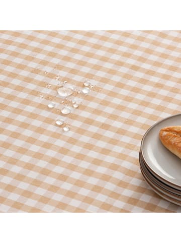 GAMUSI Tischdecke "Vichy" in Beige