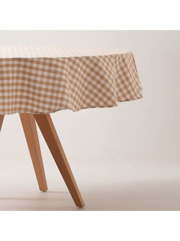 GAMUSI Tischdecke "Vichy" in Beige