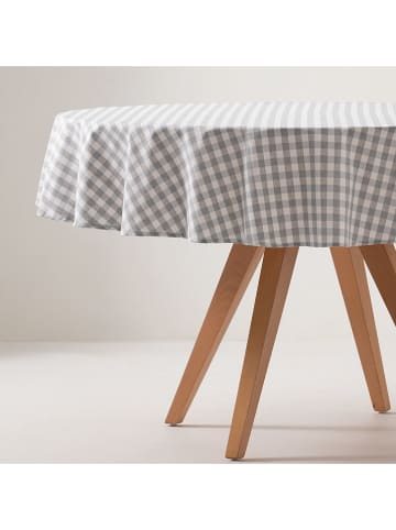 GAMUSI Tischdecke "Vichy" in Hellgrau