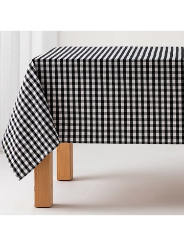 GAMUSI Tischdecke "Vichy" in Schwarz