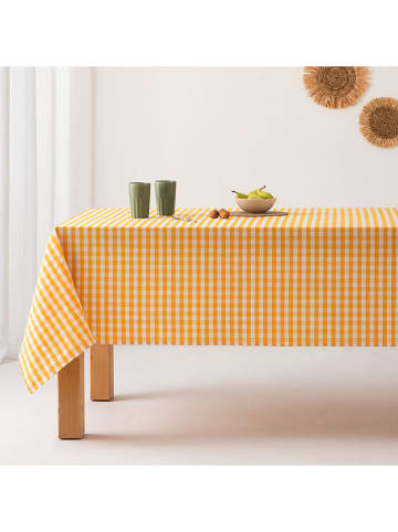 GAMUSI Tafellaken "Vichy" geel