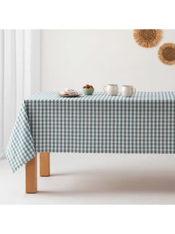 GAMUSI Tafellaken "Vichy" turquoise