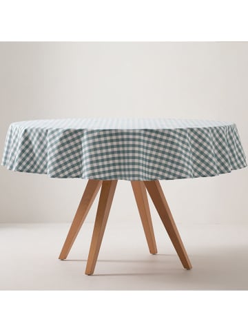 GAMUSI Tafellaken "Vichy" turquoise