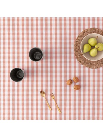 GAMUSI Obrus "Vichy" w kolorze jasnoróżowym