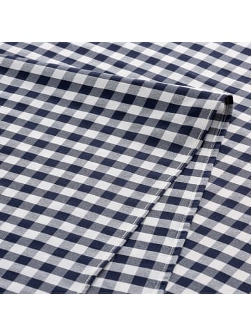 GAMUSI 6-delige set: servetten "Vichy" blauw