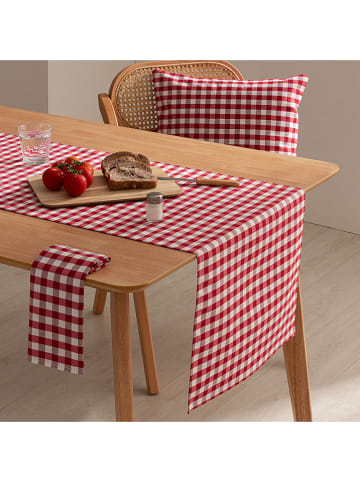 GAMUSI 6-delige set: servetten "Vichy" rood