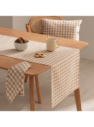 GAMUSI Tafelloper "Vichy" beige