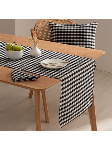 GAMUSI Bieżnik "Vichy" w kolorze czarnym