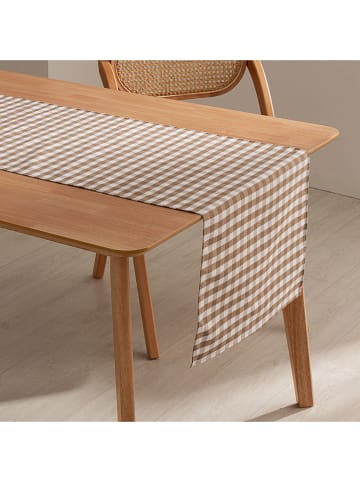 GAMUSI Bieżnik "Vichy" w kolorze szarobrązowym