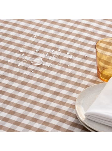 GAMUSI Tischläufer "Vichy" in Taupe