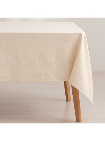 GAMUSI Tischdecke "Line" in Creme