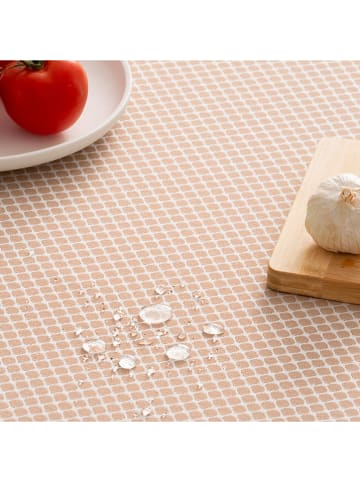 GAMUSI Tischdecke "Losan" in Taupe