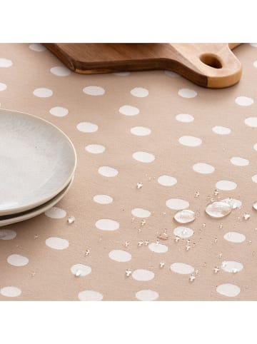 GAMUSI Tischdecke "Point" in Taupe