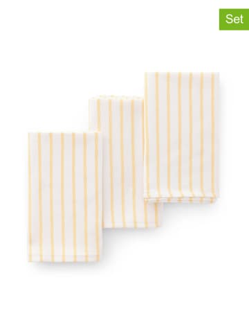 GAMUSI Ściereczki (3 szt.) "Salina" w kolorze żółtym do naczyń