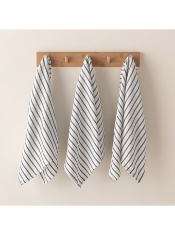 GAMUSI 3-delige set: theedoeken "Salina" zwart